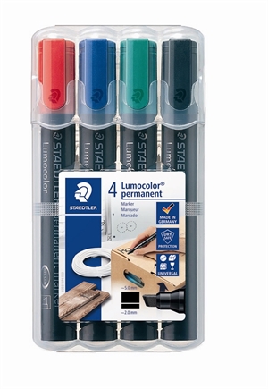 Staedtler Marker Lumocolor Perm skośny 2-5mm zest. (4)